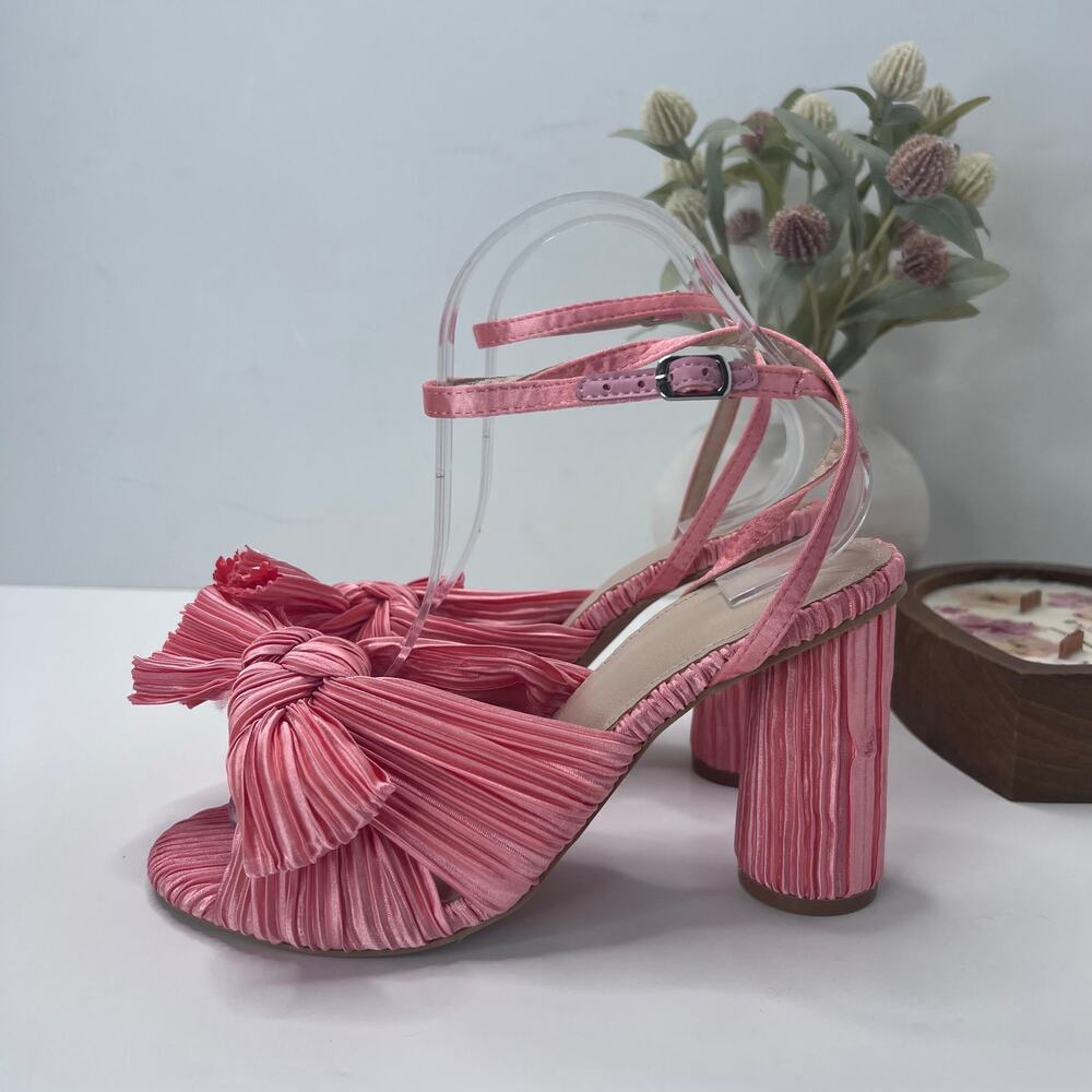 Vetaste Bow Knot Chunky Heel Sandal Pink M4D163FS70 Women 7 Tried on